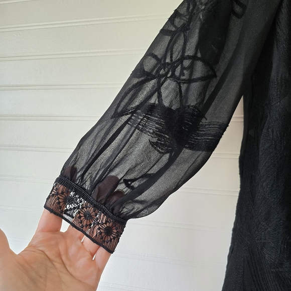 NWT Reiss Rosie Lace Top in Black 0 - Picture 6 of 12